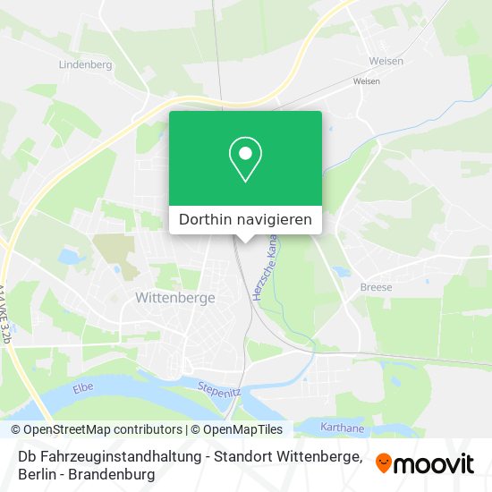 Db Fahrzeuginstandhaltung - Standort Wittenberge Karte