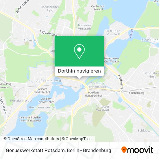 Genusswerkstatt Potsdam Karte