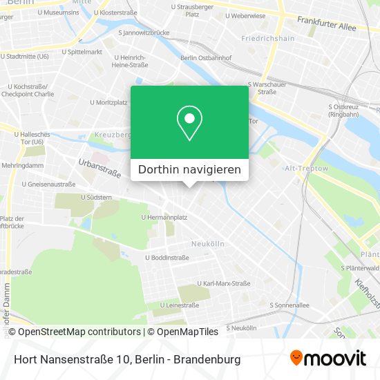 Hort Nansenstraße 10 Karte