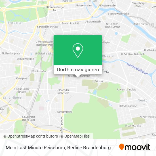 Mein Last Minute Reisebüro Karte