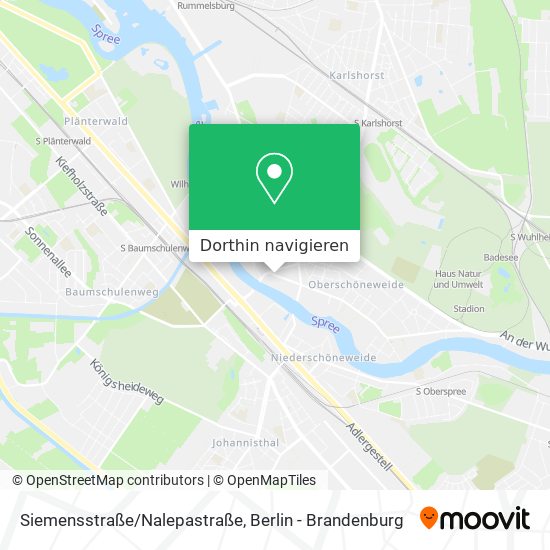 Siemensstraße/Nalepastraße Karte