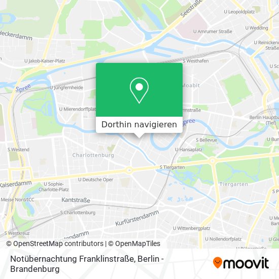 Notübernachtung Franklinstraße Karte