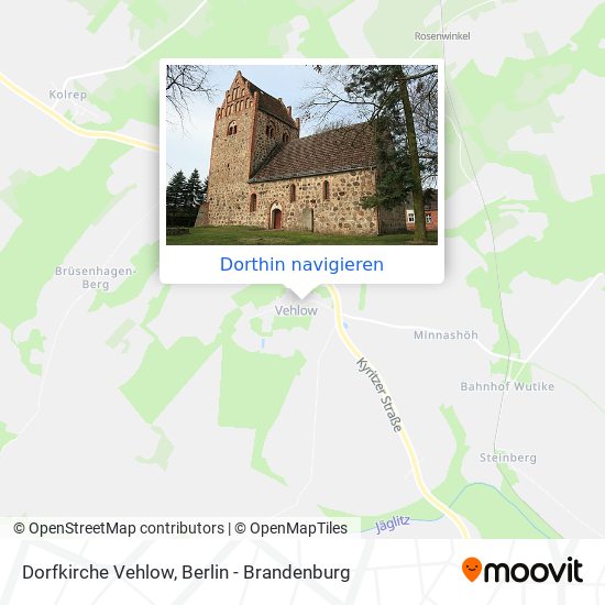Dorfkirche Vehlow Karte