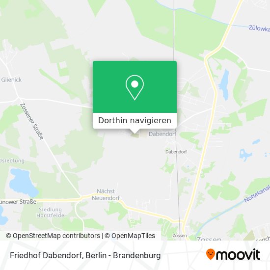 Friedhof Dabendorf Karte