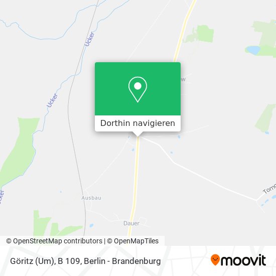 Göritz (Um), B 109 Karte