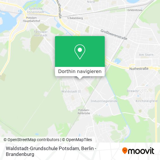 Waldstadt-Grundschule Potsdam Karte