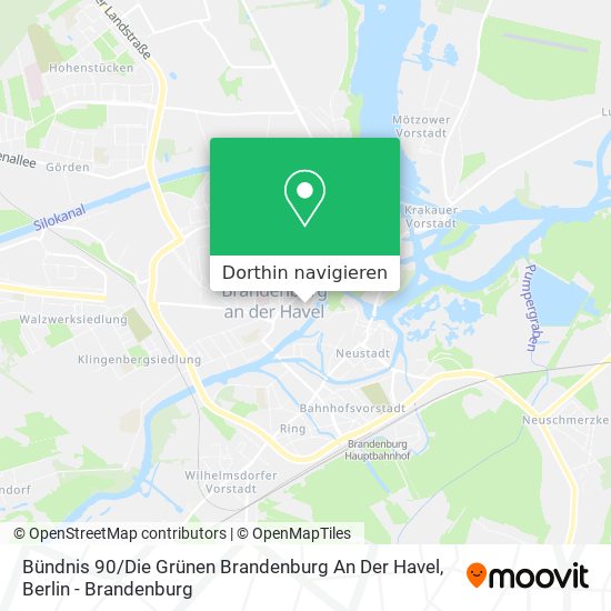 Bündnis 90 / Die Grünen Brandenburg An Der Havel Karte