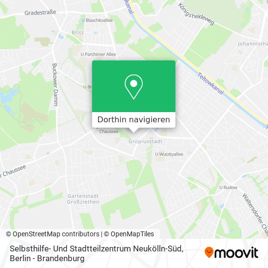 Selbsthilfe- Und Stadtteilzentrum Neukölln-Süd Karte