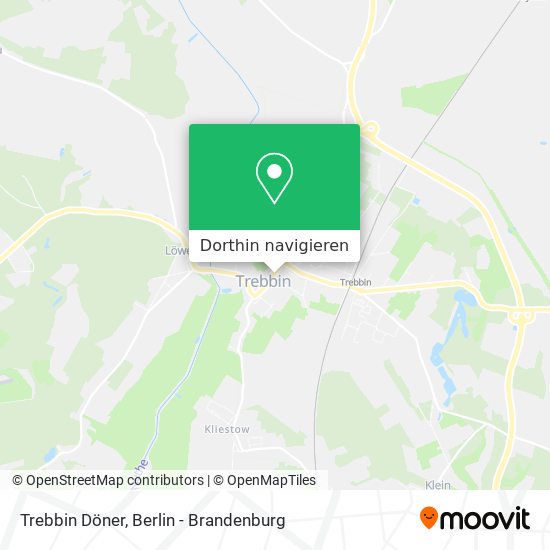 Trebbin Döner Karte
