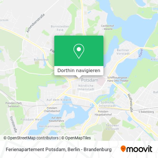 Ferienapartement Potsdam Karte