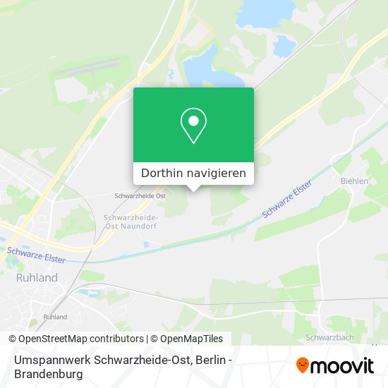 Umspannwerk Schwarzheide-Ost Karte