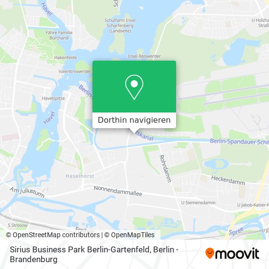 Sirius Business Park Berlin-Gartenfeld Karte
