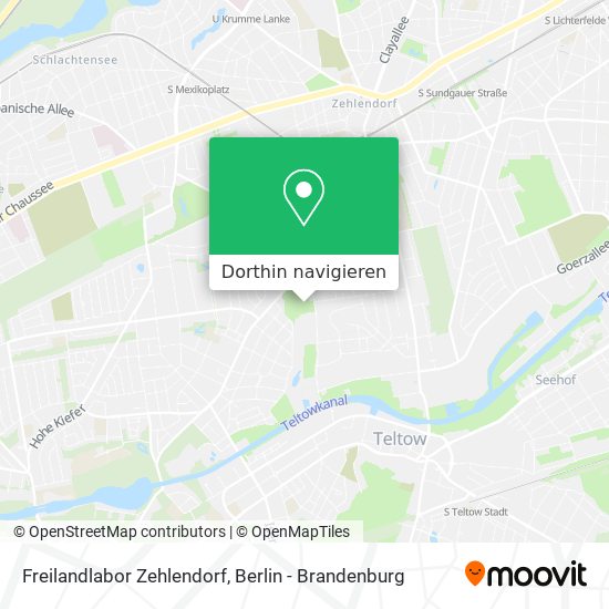 Freilandlabor Zehlendorf Karte