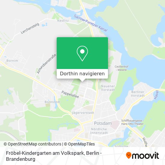 Fröbel-Kindergarten am Volkspark Karte