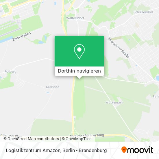 Logistikzentrum Amazon Karte