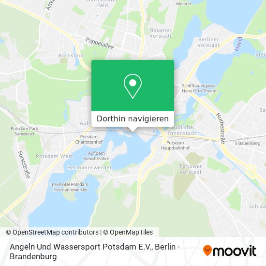 Angeln Und Wassersport Potsdam E.V. Karte