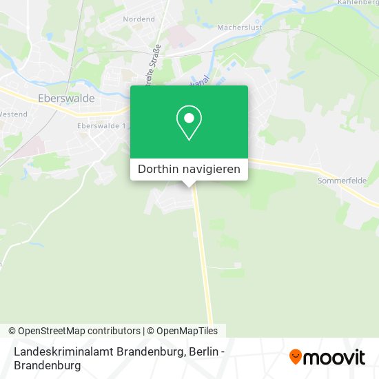 Landeskriminalamt Brandenburg Karte