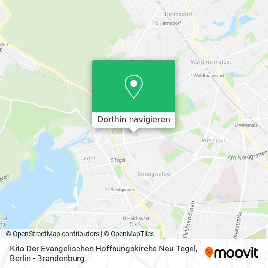 Kita Der Evangelischen Hoffnungskirche Neu-Tegel Karte