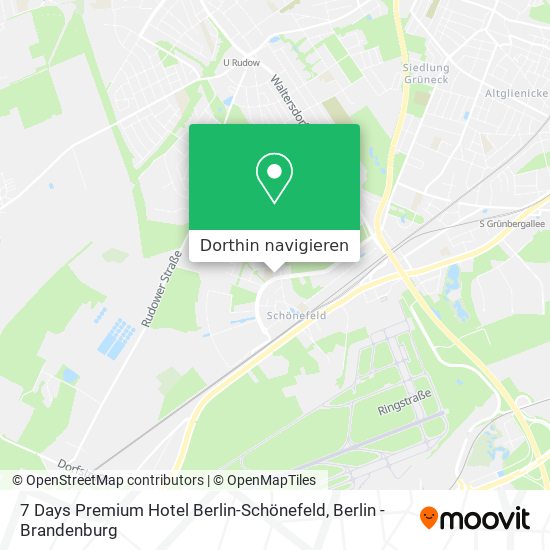 7 Days Premium Hotel Berlin-Schönefeld Karte