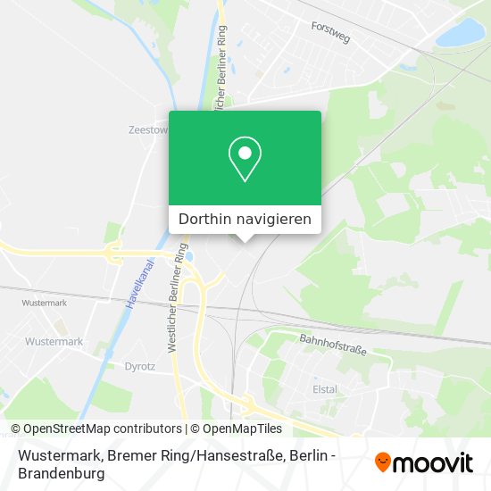 Wustermark, Bremer Ring / Hansestraße Karte