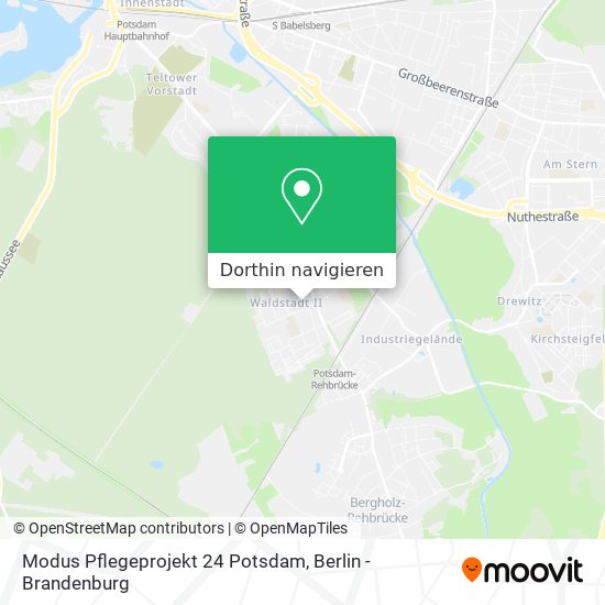 Modus Pflegeprojekt 24 Potsdam Karte