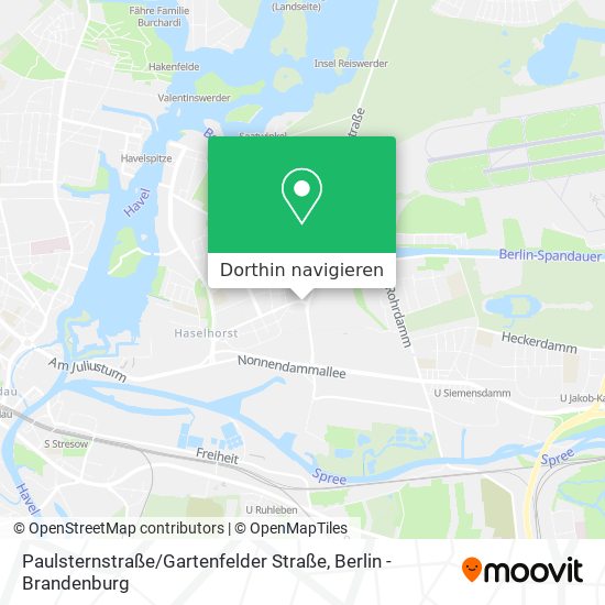 Paulsternstraße / Gartenfelder Straße Karte