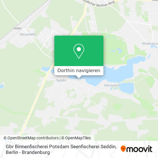 Gbr Binnenfischerei Potsdam Seenfischerei Seddin Karte