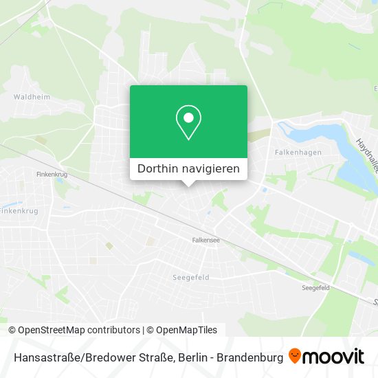 Hansastraße/Bredower Straße Karte
