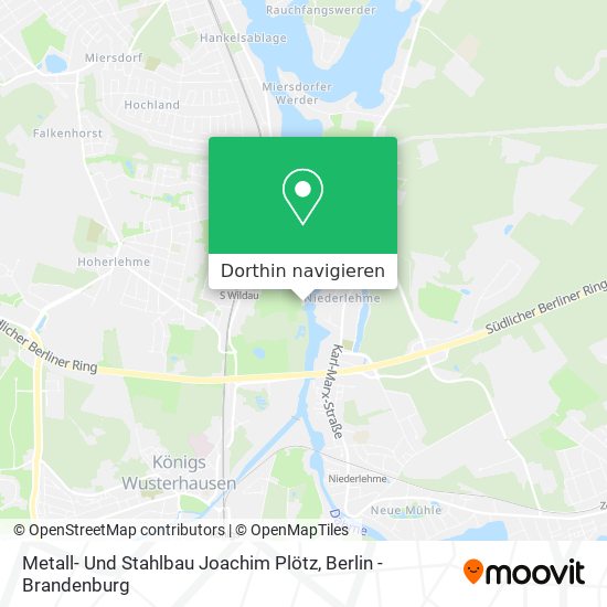 Metall- Und Stahlbau Joachim Plötz Karte