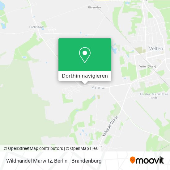 Wildhandel Marwitz Karte