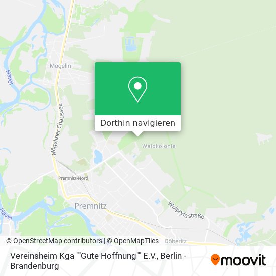 Vereinsheim Kga ""Gute Hoffnung"" E.V. Karte