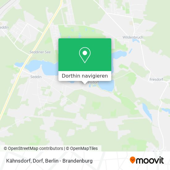 Kähnsdorf, Dorf Karte