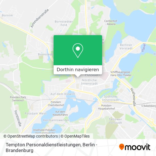 Tempton Personaldienstleistungen Karte