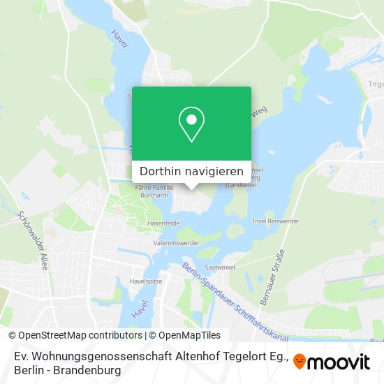 Ev. Wohnungsgenossenschaft Altenhof Tegelort Eg. Karte