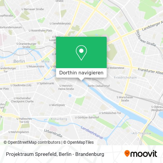 Projektraum Spreefeld Karte