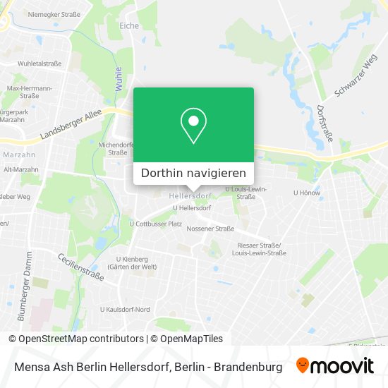 Mensa Ash Berlin Hellersdorf Karte