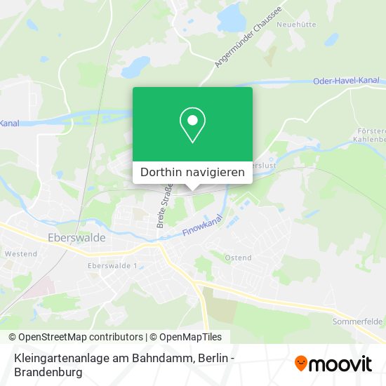 Kleingartenanlage am Bahndamm Karte