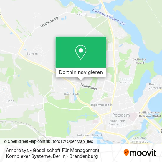 Ambrosys - Gesellschaft Für Management Komplexer Systeme Karte