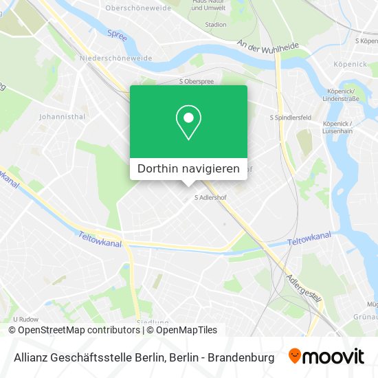 Allianz Geschäftsstelle Berlin Karte