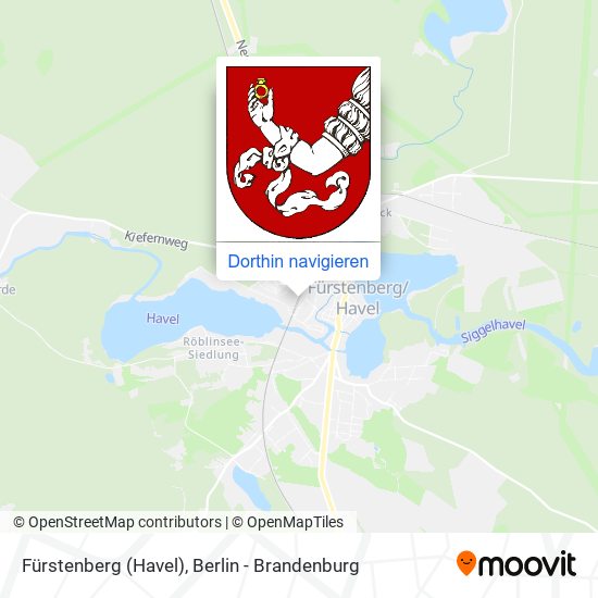 Fürstenberg (Havel) Karte