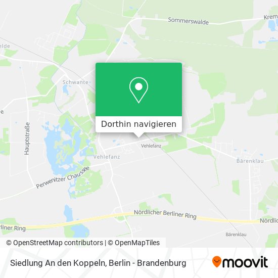 Siedlung An den Koppeln Karte