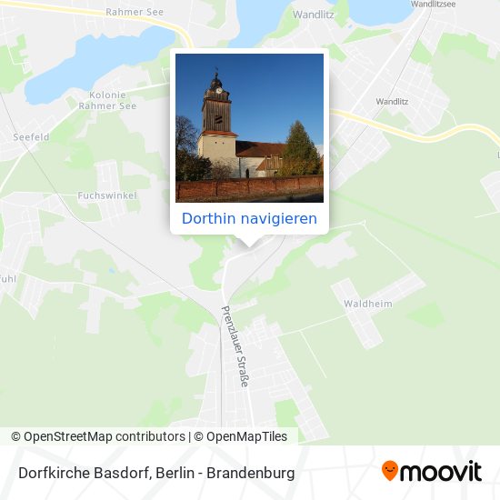 Dorfkirche Basdorf Karte