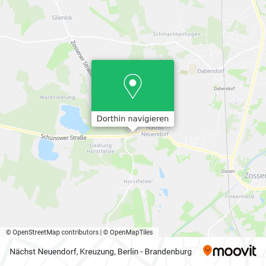 Nächst Neuendorf, Kreuzung Karte