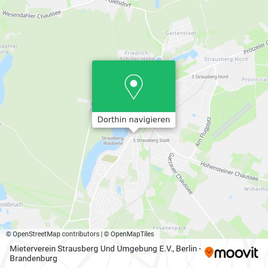Mieterverein Strausberg Und Umgebung E.V. Karte