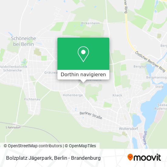 Bolzplatz Jägerpark Karte