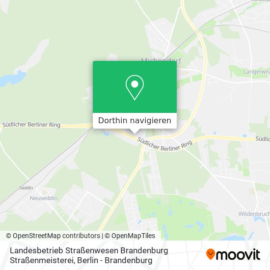 Landesbetrieb Straßenwesen Brandenburg Straßenmeisterei Karte