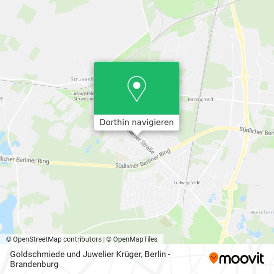 Goldschmiede und Juwelier Krüger Karte