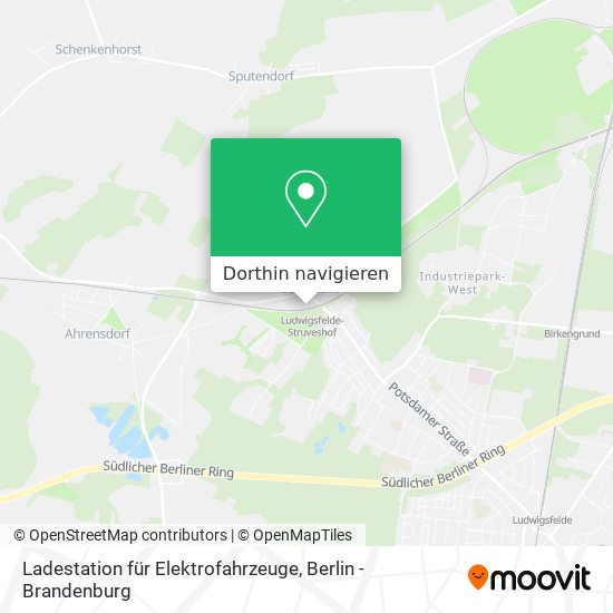 Ladestation für Elektrofahrzeuge Karte