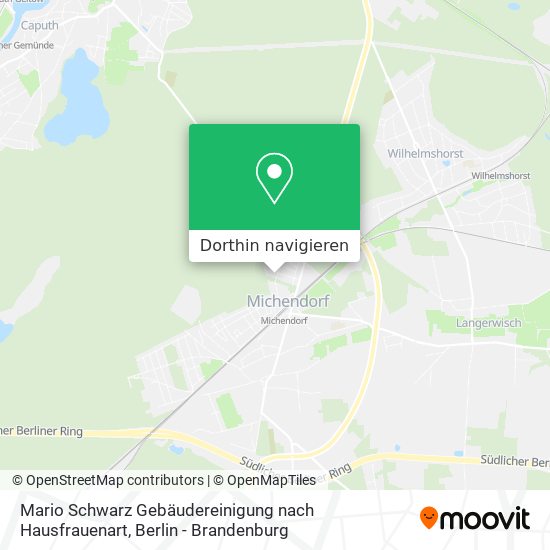 Mario Schwarz Gebäudereinigung nach Hausfrauenart Karte