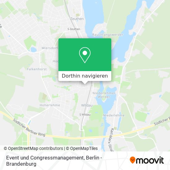 Event und Congressmanagement Karte